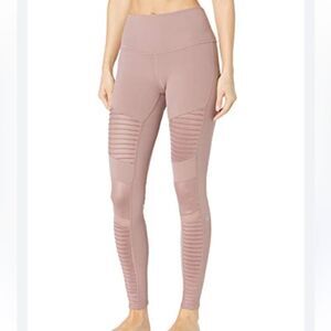ALO YOGA Blush Pink Moto Leggings Sz XS